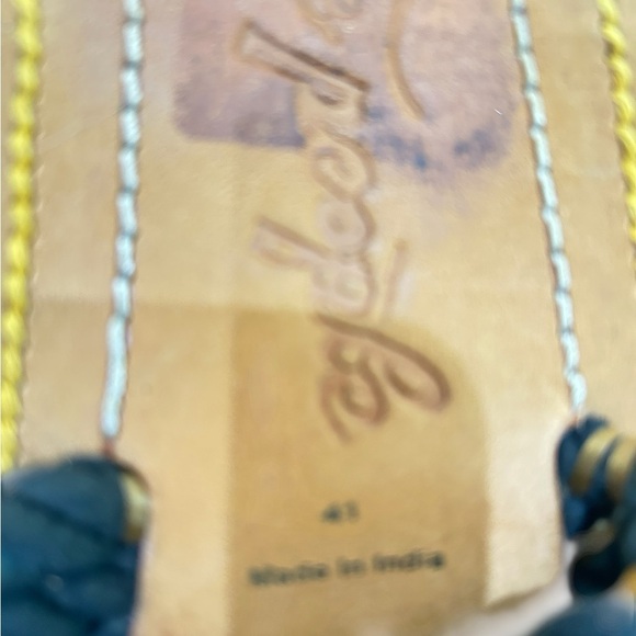 Free People Black & Tan casual Rope leather sole toe flat Sandals size EU 41 - Picture 9 of 9